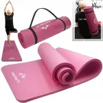 Sportlik jooga ja treeningmatt, 1,5 cm paksune NBR, 190x63 cm