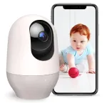 Lemmikloomade IP WiFi kaamera, 360&deg; p&ouml;&ouml;ratav, 1080P HD, heliga ja suumiga
