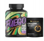 Taimne valgukokteil FUEGO VEGE PROTEIN 900 g soolane karamell + CREATINE GO ON 400 g kingitus