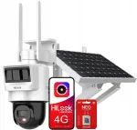 V&auml;listingimustes p&ouml;&ouml;rlev kaamera HiLook Hikvision 4MPx, 4G/LTE ja p&auml;ikeseakuga