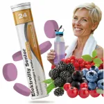 SENIOR elektrol&uuml;&uuml;did ilma suhkruta, 24 kihisevat tabletti, naatrium, kaalium, magneesium, vitamiinid