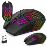 Juhtmevaba RGB-m&auml;nguhiir, 2.4GHz, 1600 DPI, 8 nuppu, USB