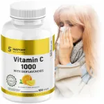 Toidulisand VITAMIN C 1000 mg L-askorbiinhape 100 kapslit INSPORT