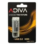 ADIVA 8GB must USB 2.0 m&auml;lupulk
