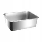 Roostevabast terasest kassitualett, 39,5x29,5 cm, lekkevaba kaitsega