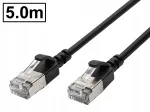 V&otilde;rgu kaabel Cat.6A FTP, RJ45-RJ45, SLIM ULTRAFLEX, must, 5 m