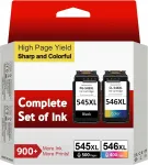 Tintkomplekt Canon PG 545/546 XL, sobib TS3350, TS3150, iP2850, MG2450, MG2550s jaoks