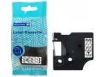 PRISM Dymo D1 45010 etiketilint, 12 mm x 7 m, must tekst, l&auml;bipaistev alus