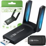 Traadita v&otilde;rgukaart USB, 1300 Mbps, 5 GHz, antennidega, WPA3
