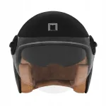 Avatud mootorratta kiiver NOX HERITAGE LINE, must/titaanhall matt, suurus M