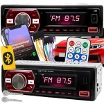 Autoraadio Bluetoothi, USB, MP3, AUX, SD, mikrofoniga, kaugjuhtimispulta, 6 v&auml;rvi