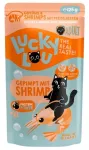 M&auml;rg kassitoit Lucky Lou Lifestage Adult linnulihaga ja krevettidega, 25 g