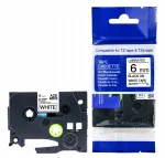 Brother TZe-FX211 kleeplint, paindlik, valge, 6 mm