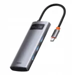 USB-C HUB Baseus Metal Gleam 5-&uuml;hes koos Power Deliveryga