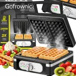 Vahvliraud 1400W XXL, 2 vahvlit, temperatuuri reguleerimisega