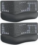 Juhtmevaba membraanklaviatuur Hama WK-900, must, ergonoomiline