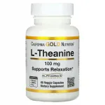 Toidulisand L-Theanine AlphaWave 100mg 60 kapslit California Gold Nutrition
