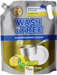 Wash & Free sidruni ja m&uuml;ndi l&otilde;hnaline n&otilde;udepesuvahend, 2 l