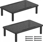Monitori riiulite komplekt, 2 metallosa, 36,8x23,1x10 cm