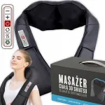 Kaela ja selja massaažiseade soojendusega, Shiatsu, 6 nuppu, PREMIUM