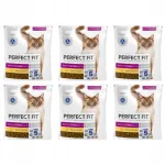 PERFECT FIT kuivtoit kassidele karvapallide vastu kanaga, 6 x 750 g