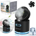 Kaasaskantav ventilaator Aigostar 10W uduga, 3 režiimi, must, USB laetav