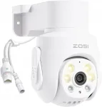 V&auml;lis j&auml;lgimiskaamera ZOSI 5MP, WiFi 6, 360&deg;, v&auml;rviline pime n&auml;gemine, inimese tuvastus