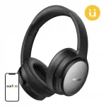Traadita k&otilde;rvaklapid Earfun Tune Pro mustad ANC 120h BT5.4