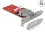 PCIe x8 adapter 2x NVMe M.2 (Key M), madala profiiliga, Delock 90305