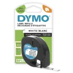 DYMO LetraTag plastikust kleebisteip, 12 mm x 4 m, valge, S0721660