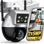 V&auml;ljas IP WiFi kaamera 2x5MP, liikumistuvastusega ja TUYA kaugjuhtimisega