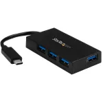 USB-C jaotur StarTech 4 USB-A 3.2 Gen1 &uuml;hendusega ja toiteadapteriga