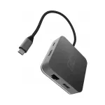 USB-C 6-&uuml;hes jagaja USB 3.0, HDMI, RJ45, USB-C, 4K 30Hz, 87W