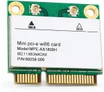 Juhtmevaba v&otilde;rgukaart AX1800H, 1800 Mbps, Wi-Fi 6, Bluetooth 5.2, mini PCIe