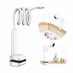 Beebimonitori kaamera hoidik, painduv, 80 cm, valge, 360&deg;