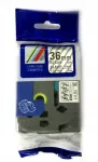 Kleepuv teip Brother TZ-161 / TZe-161, 36 mm, l&auml;bipaistev musta kirjaga