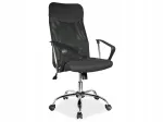 Kontoritool Q-025, must, polsterdatud istmega