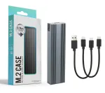 SSD-ketta korpus M.2 NVMe PCIe USB 3.1 adapteriga