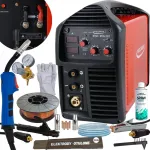 Keevitusmasin Weldman MIG/MAG/MMA, 220A, 230V, hoidikuga, 4 m kaabliga ja traadir&otilde;ngaga