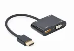 HDMI isane HDMI emane ja VGA adapter GEMBIRD