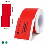 Kleepuvad sildid Niimbot M2/M3, 25x38+38 mm, termosiirded