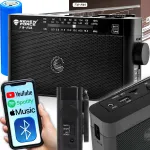 Kaasaskantav k&ouml;&ouml;giraadio Bluetoothi, USB, FM ja retrostiiliga