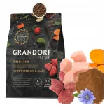 Kuivtoit kutsikatele Grandorf Fresh Lamb Junior Medium&Maxi lambalihaga, 3 kg