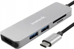 USB-C hub HDMI ja USB pesadega, 5-in-1 dokk
