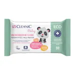 Niisked beebisalvr&auml;tikud Cleanic Baby Eco Microbiome Care Rice Protein, 50 tk