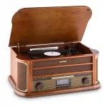 Auna retro stereo torn patefon CD MP3 FM kassett USB puldiga