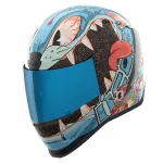 Motomatkuri kiiver Icon Airform Nine Lives, roosa, S suurus