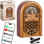Retro raadio Retropolis New Orleans 1200mAh USB microSD Bluetooth Powerbank