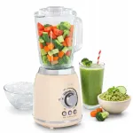 AKPO AHB520BZ klaasist retro stiilis kreemipunase sandikujuline blender