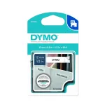Kleepuv lint sildiprinterile Dymo D1 16959, 12 mm x 5,5 m, must valgel
